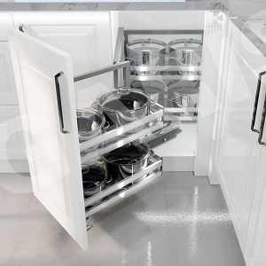 Kệ góc liên hoàn Inox hộp GARIS GCB245L GCB245R